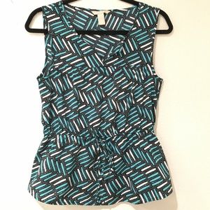 Banana Republic geometric pattern blouse